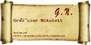 Gráczer Nikolett névjegykártya