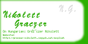 nikolett graczer business card